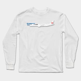 Japan Airlines Embraer E190 Long Sleeve T-Shirt